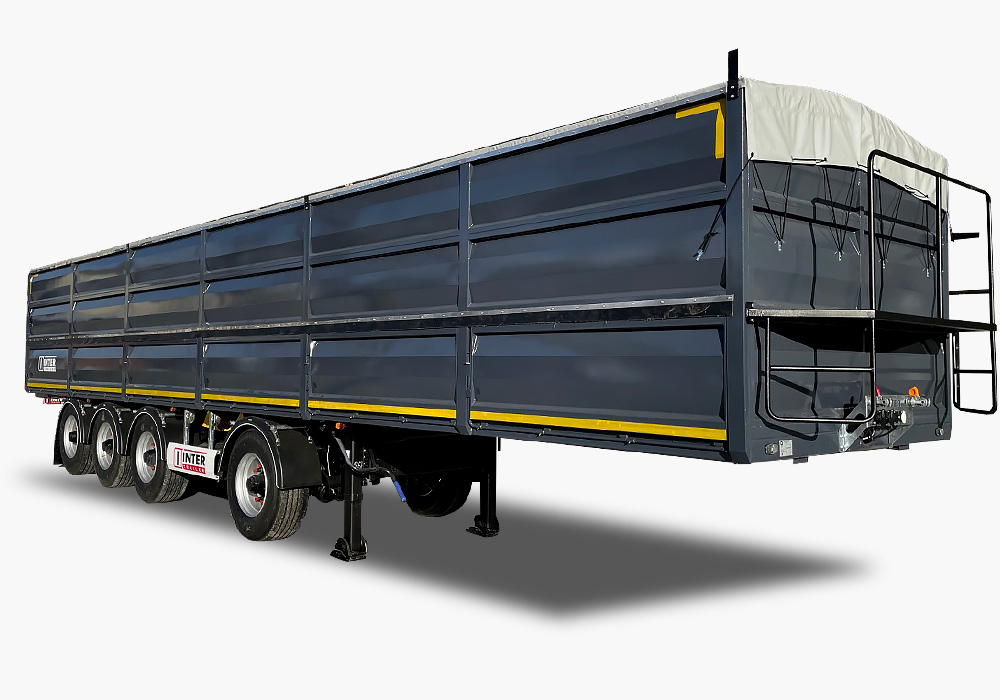 Полуприцеп четырехосный бортовой (зерновой)